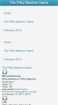 Mobile Screenshot of pithymaximsgame.com