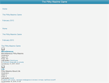 Tablet Screenshot of pithymaximsgame.com